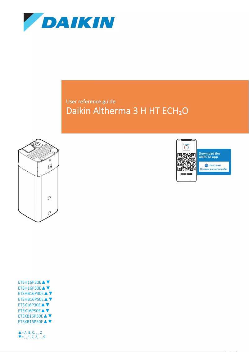 Page n°1 - Manuel utilisateur Daikin Altherma 3 H HT ECH₂O