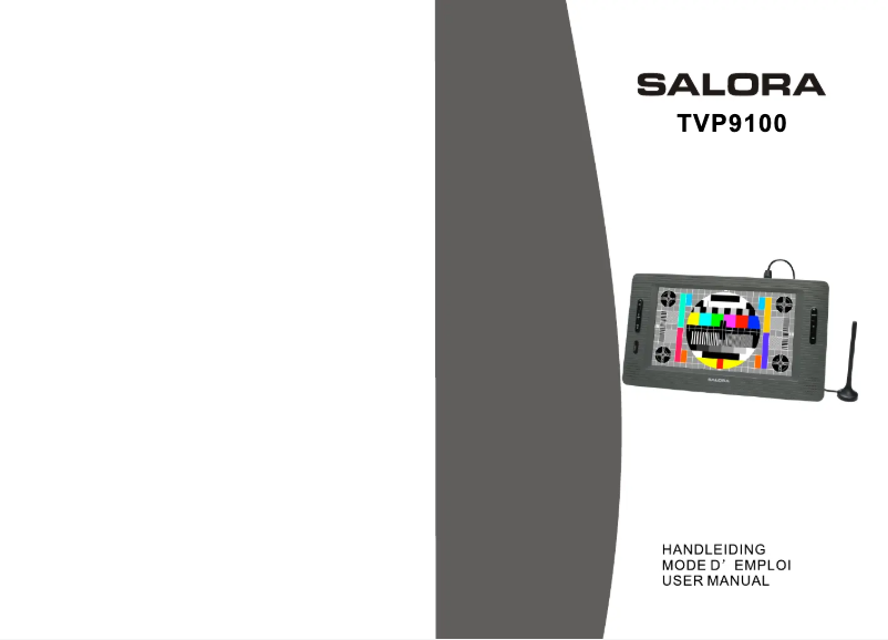 Image de la première page du manuel de l'appareil TVP9100