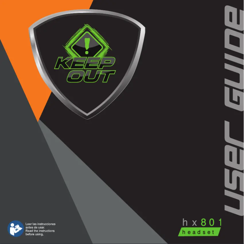 Page 1 de la notice Manuel utilisateur KeepOut HX801