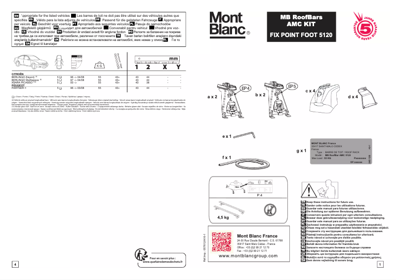 Image de la première page du manuel de l'appareil AMC 5120