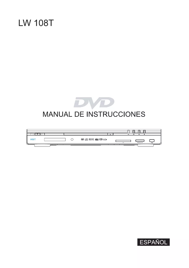 Image de la première page du manuel de l'appareil LW108T