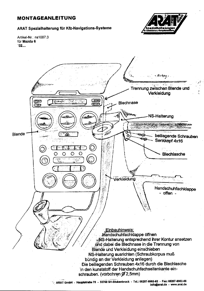 Image de la première page du manuel de l'appareil NS1087.3