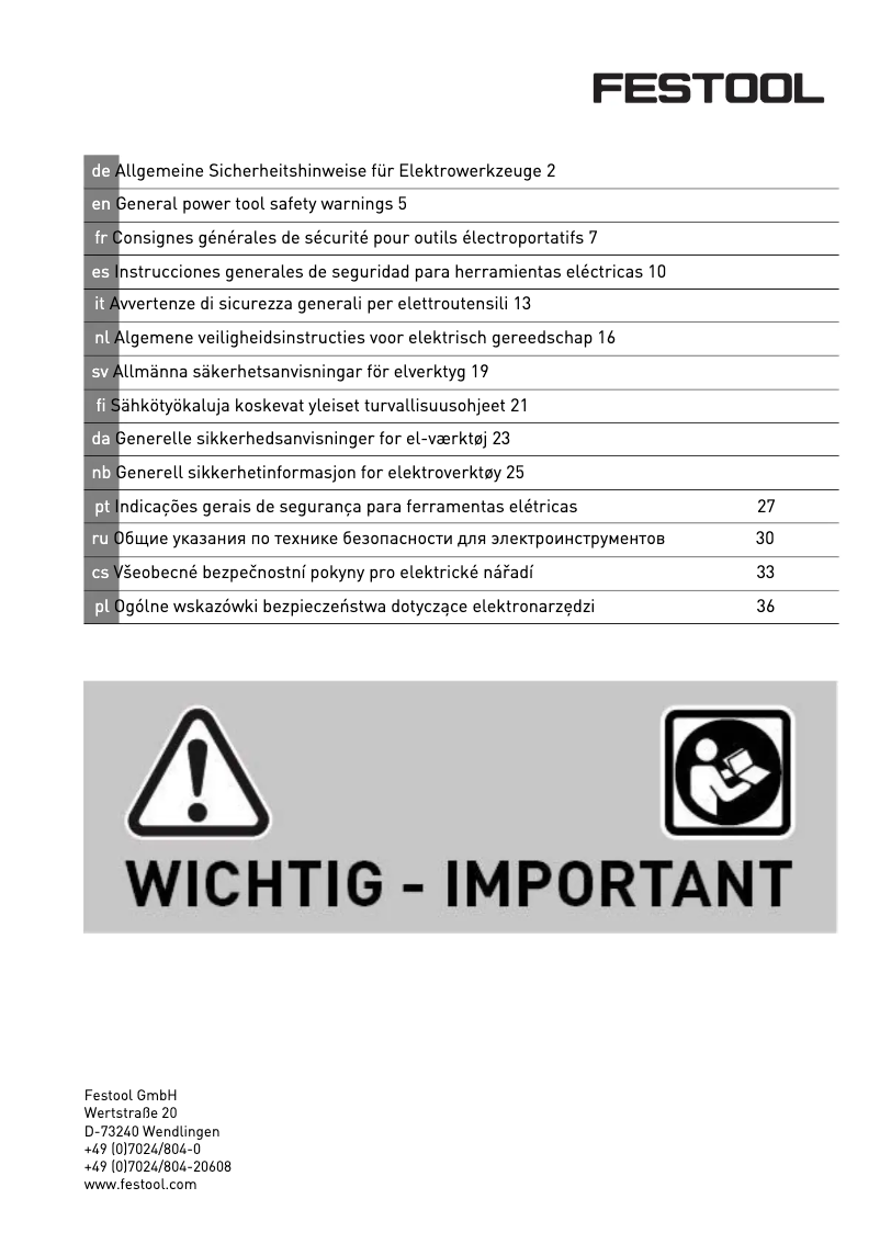 Imagen de la primera página del manual del dispositivo ETSC 125 Li