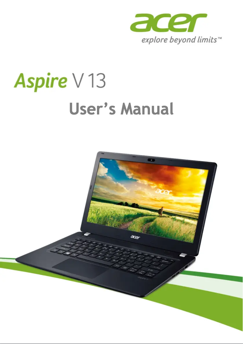 Página 1 del manual Manual de usuario Acer Aspire V13