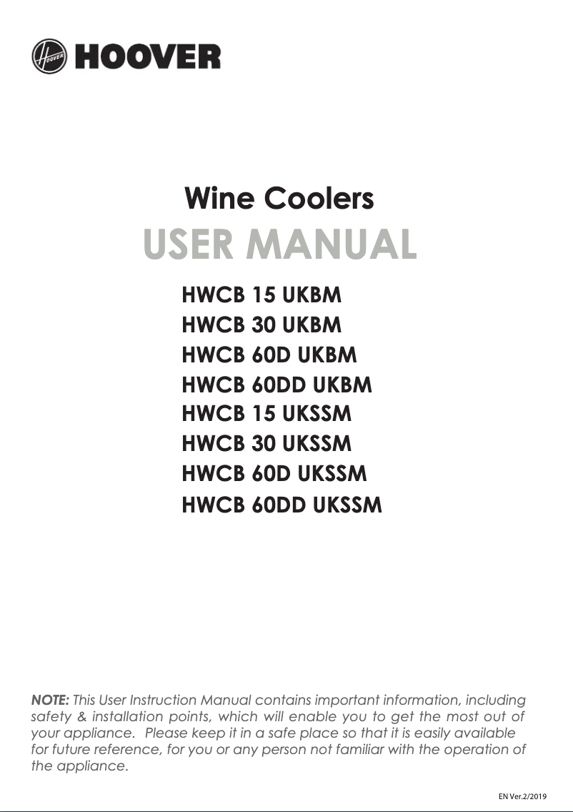 Imagen de la primera página del manual del dispositivo HWCB 60DD UKBM