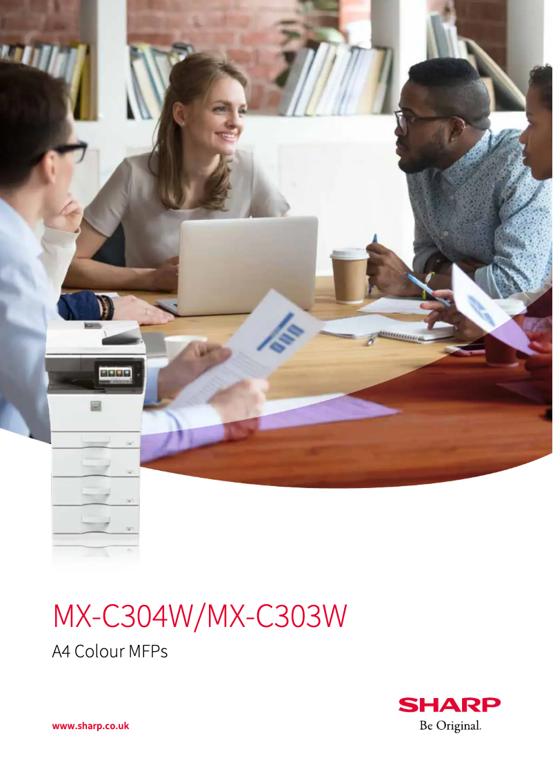 Image de la première page du manuel de l'appareil MX-C304W