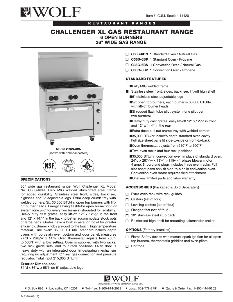 Image de la première page du manuel de l'appareil C36C-6B