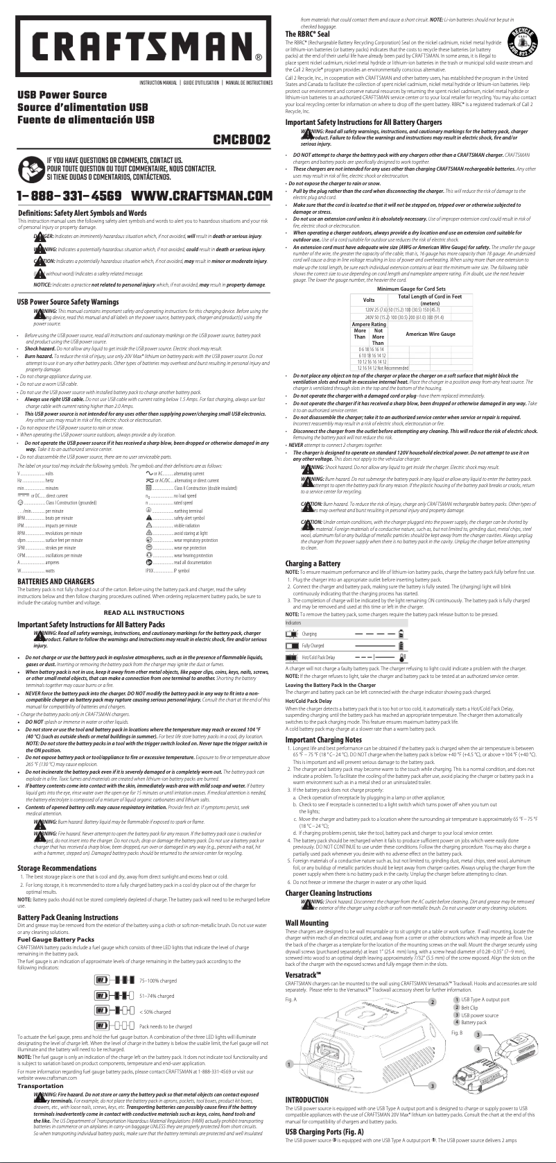 Imagen de la primera página del manual del dispositivo CMCB002