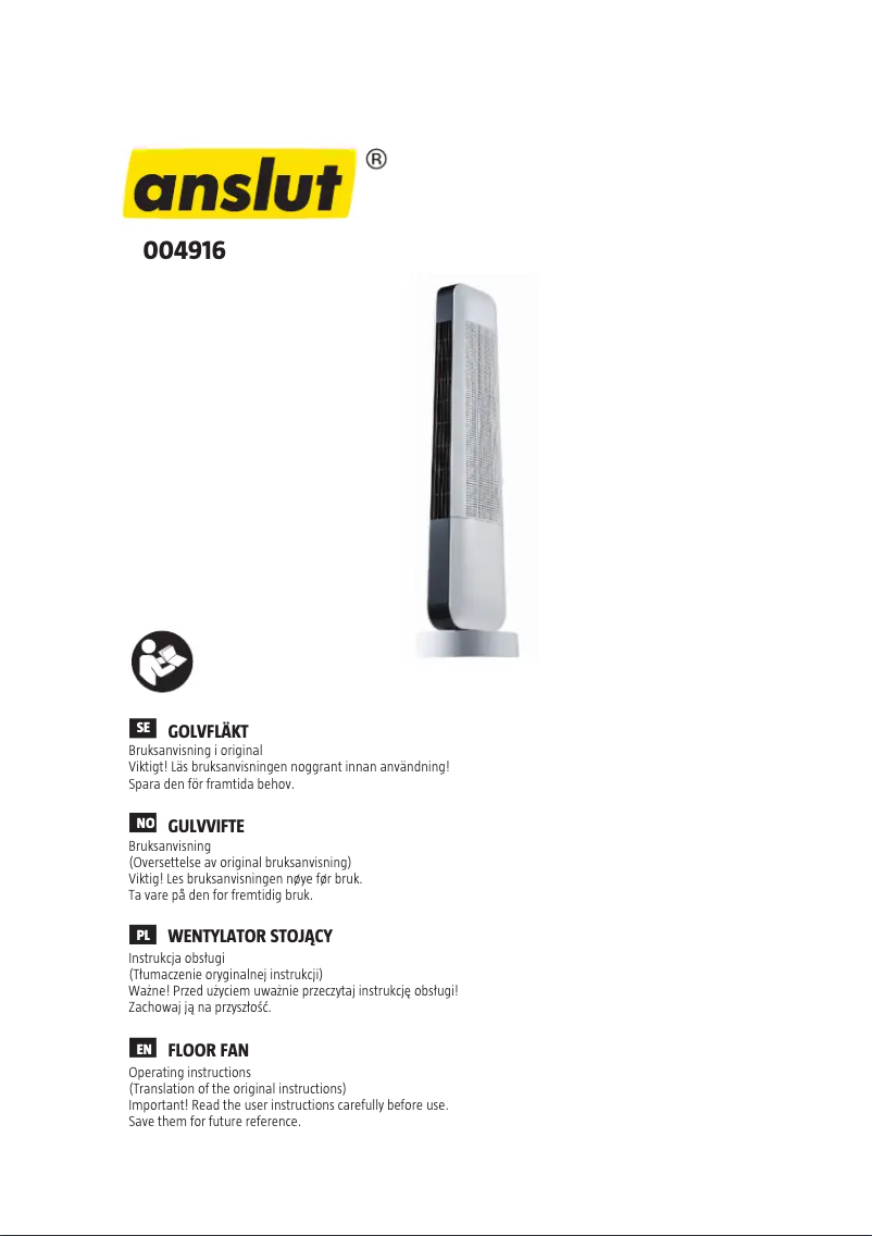 Image de la première page du manuel de l'appareil 004-916