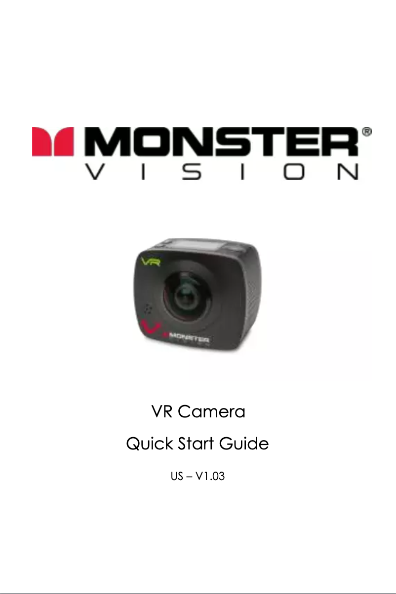 Image de la première page du manuel de l'appareil Vision VR