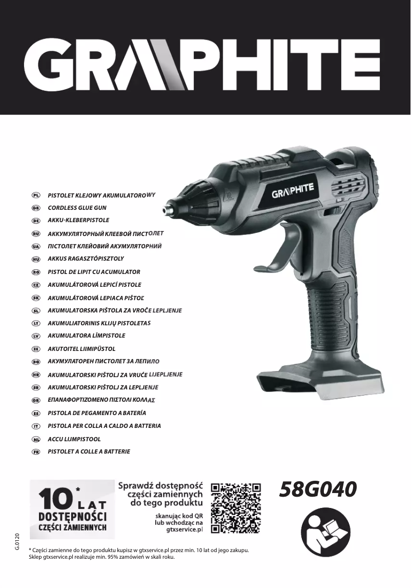 Page 1 de la notice Manuel utilisateur Graphite Energy+ 58G040