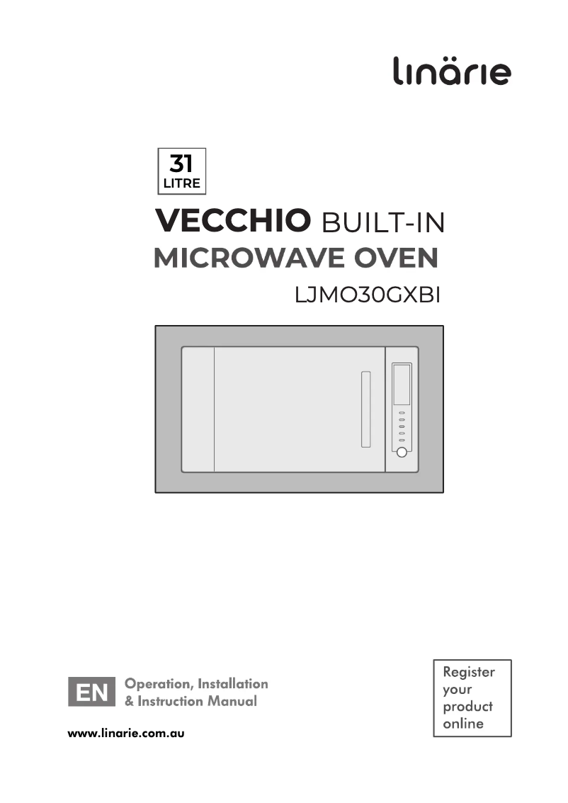 Page n°1 - Manuel utilisateur Linarie Vecchio LJMO30GXBI