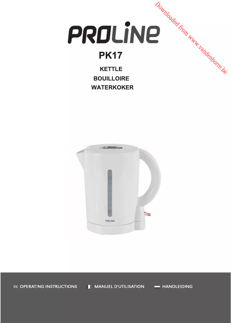 Image de la première page du manuel de l'appareil PK17