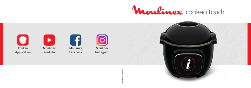 Page 1 de la notice Fiche technique Moulinex Cookeo Touch