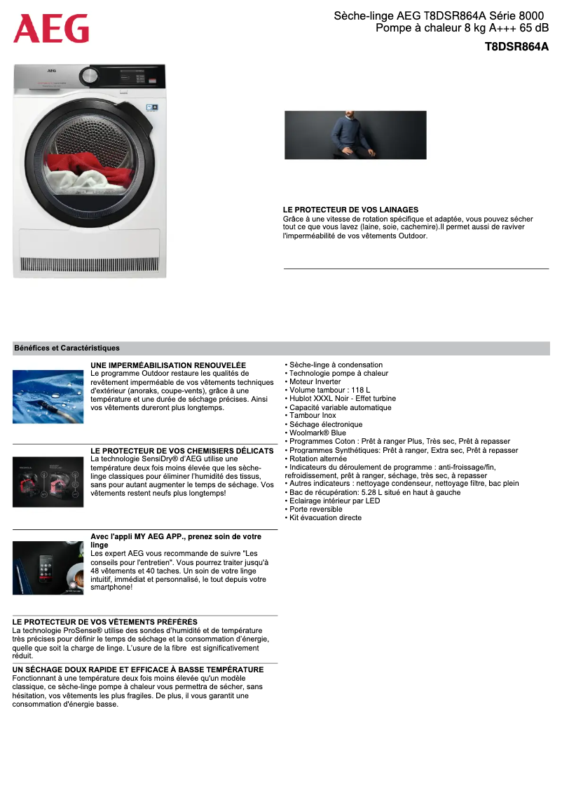 Image de la première page du manuel de l'appareil T8DSR864A