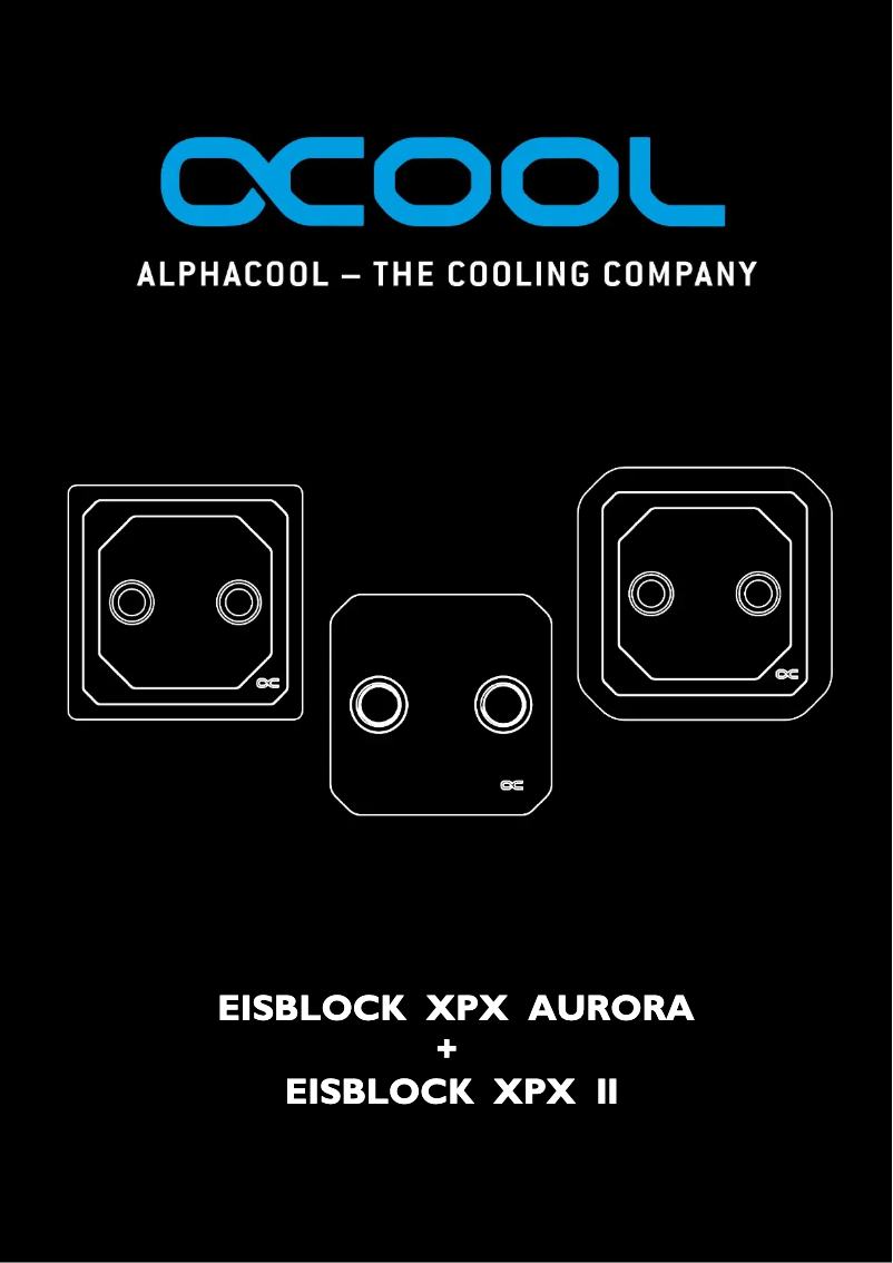 Página 1 del manual Manual de usuario Alphacool Eisblock XPX Aurora