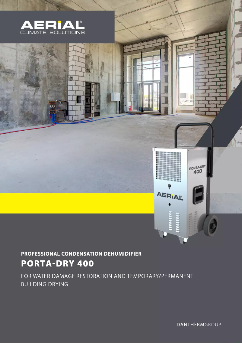 Page n°1 - Brochure Aerial Porta-Dry 400