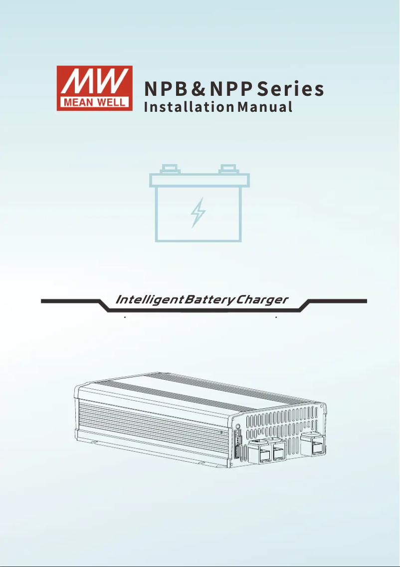 Page 1 de la notice Manuel utilisateur Mean Well NPB-1200-24