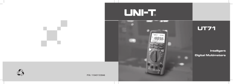 Image de la première page du manuel de l'appareil UT71D