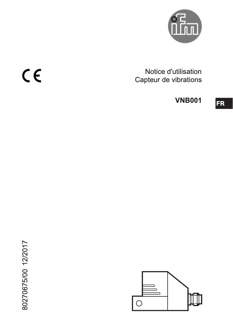 Page n°1 - Manuel utilisateur IFM VNB001