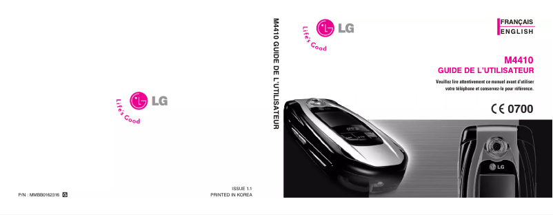 Página 1 del manual Manual de usuario LG M4410