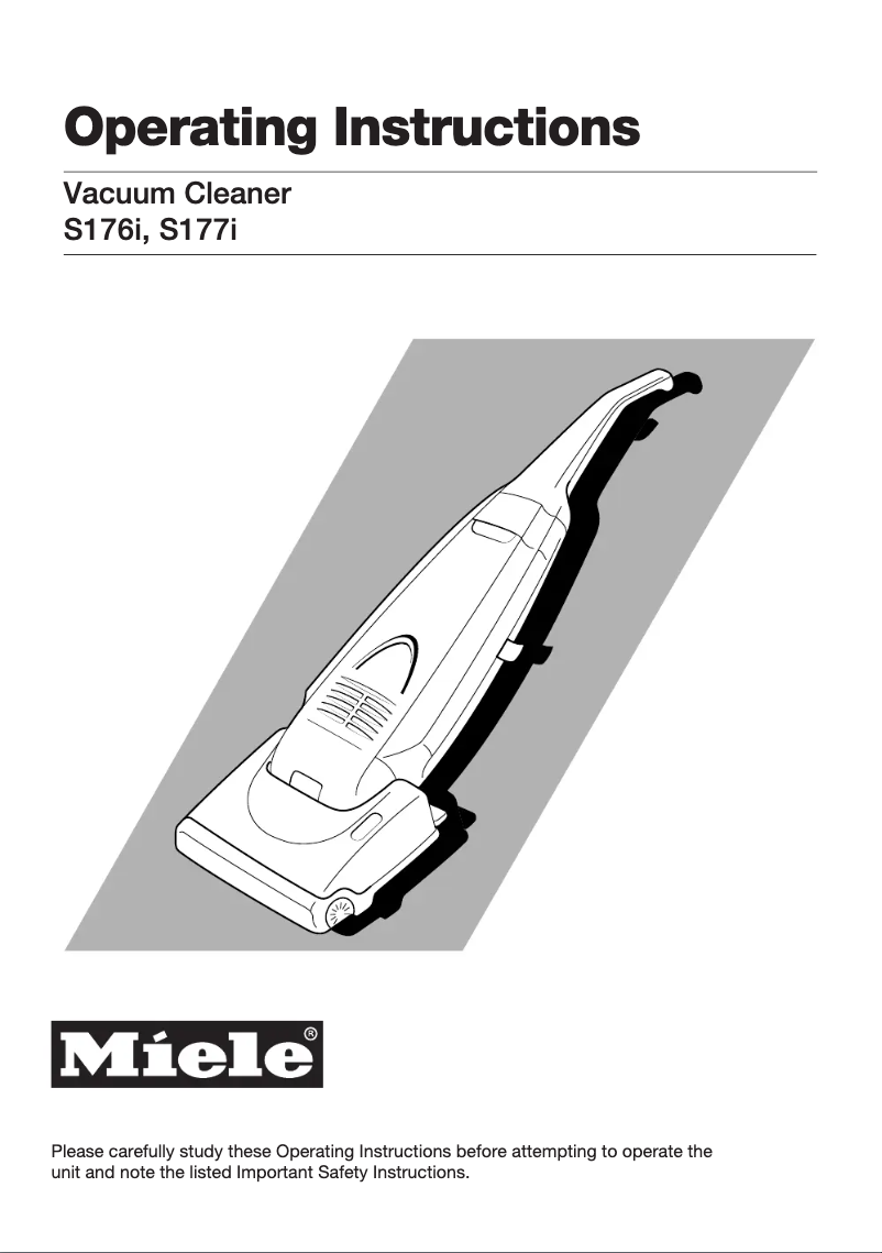 Image de la première page du manuel de l'appareil S 177i