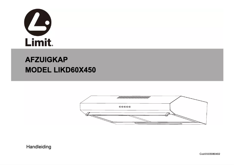 Page 1 de la notice Manuel utilisateur Limit LIKD60X450
