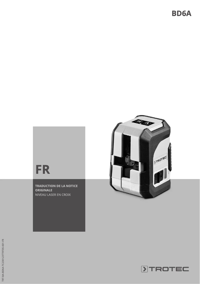 Page n°1 - Manuel utilisateur Trotec BD6A