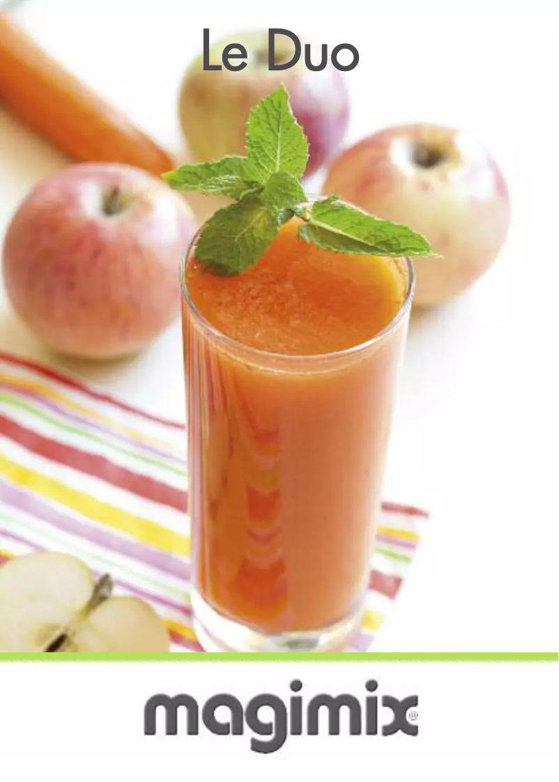 Page 1 de la notice Manuel utilisateur Magimix DUO PLUS XL
