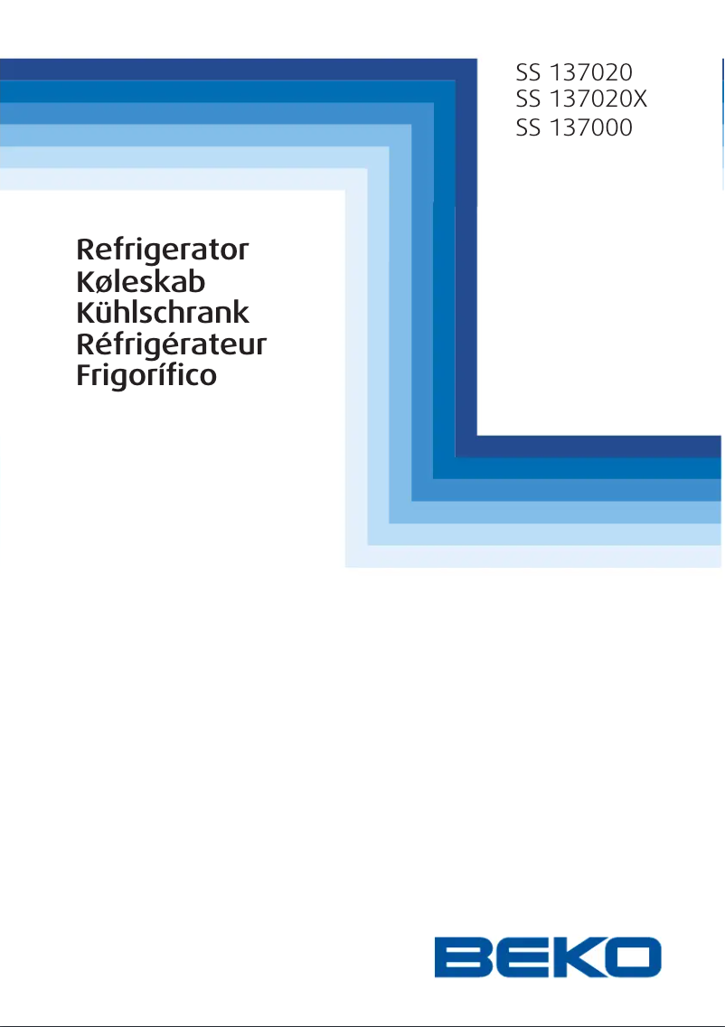 Image de la première page du manuel de l'appareil SS137020X