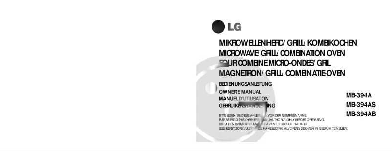 Page n°1 - Manuel utilisateur LG MB-394AS
