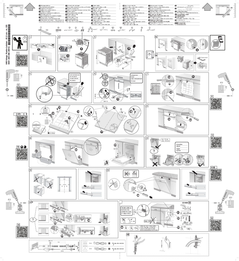 Page n°1 - Guide d'installation Bosch SMI46IS04E