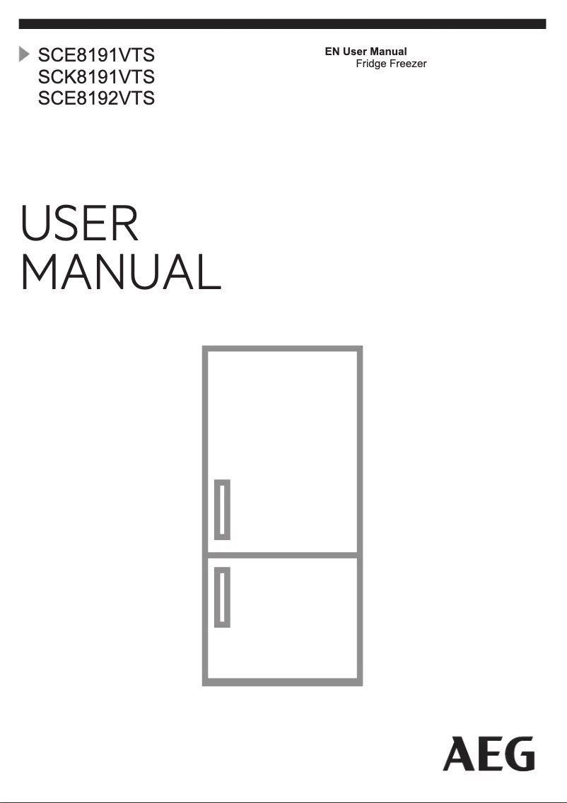 Page 1 de la notice Manuel utilisateur AEG SCK8191VTS