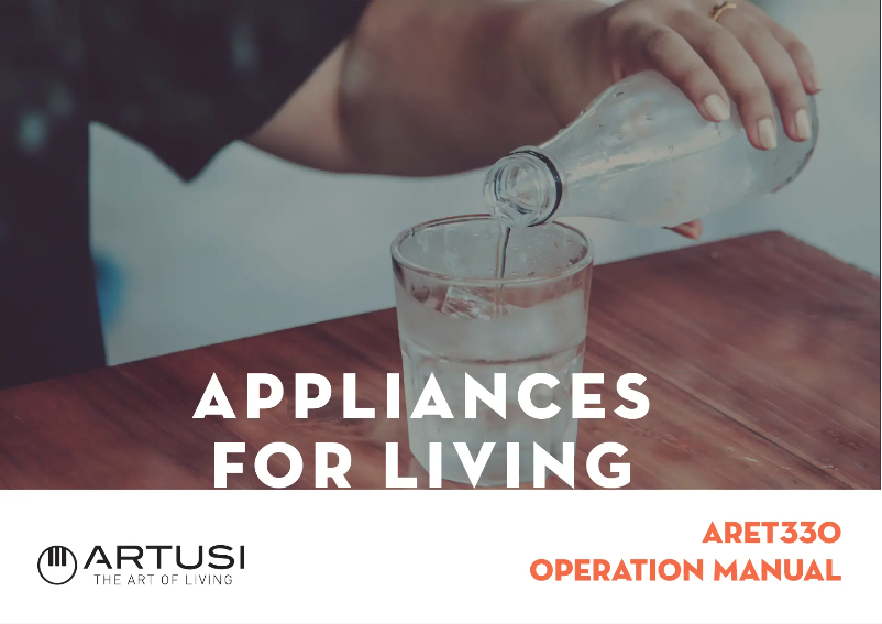 Image de la première page du manuel de l'appareil ARET330