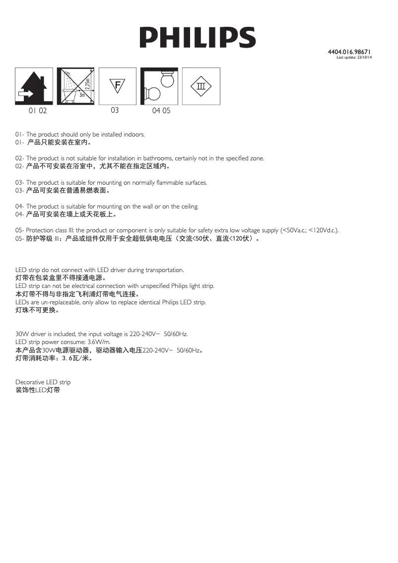 Página 1 del manual Manual de usuario Philips Linea 31059/31/66