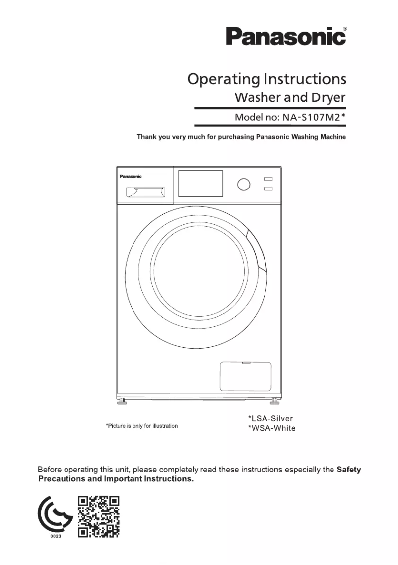 Image de la première page du manuel de l'appareil NA-S107