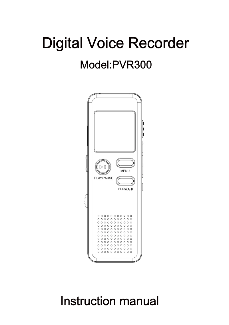 Page 1 de la notice Manuel utilisateur Pyle PVR300