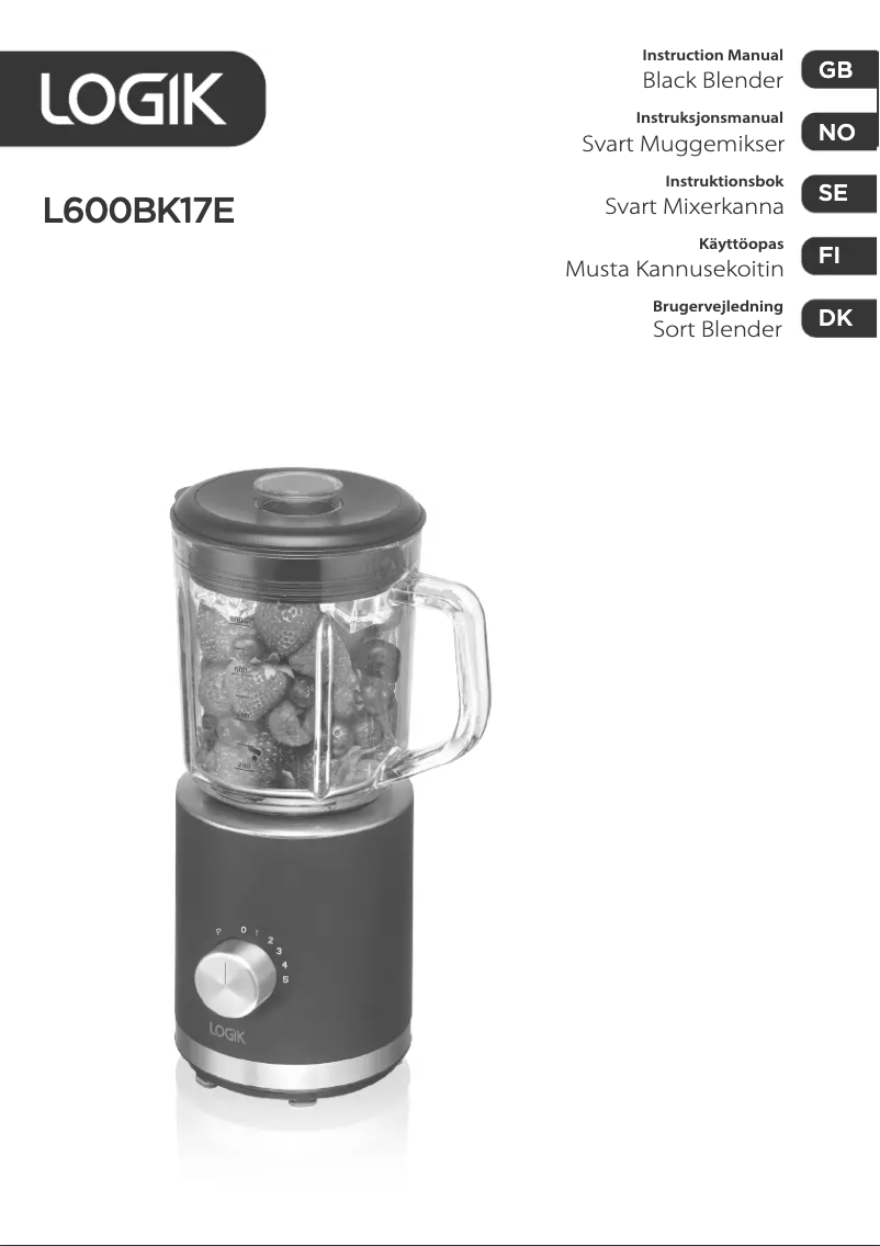 Page 1 de la notice Manuel utilisateur Logik L600BK17E
