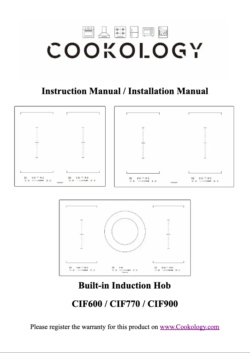Page n°1 - Manuel utilisateur Cookology CIF770
