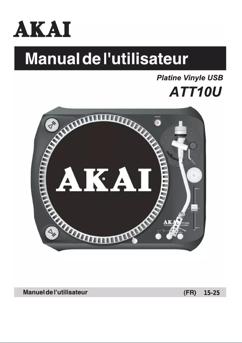 Page n°1 - Manuel utilisateur AKAI ATT10U