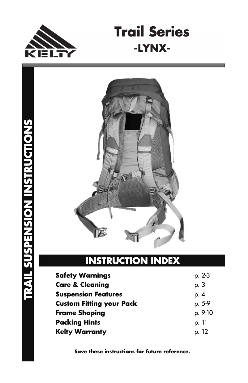 Image de la première page du manuel de l'appareil Lynx