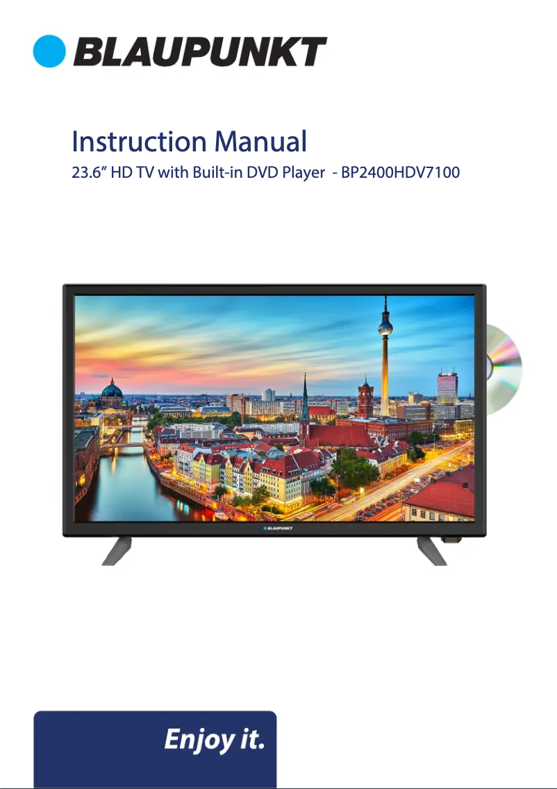 Page 1 de la notice Manuel utilisateur Blaupunkt BP2400V7100