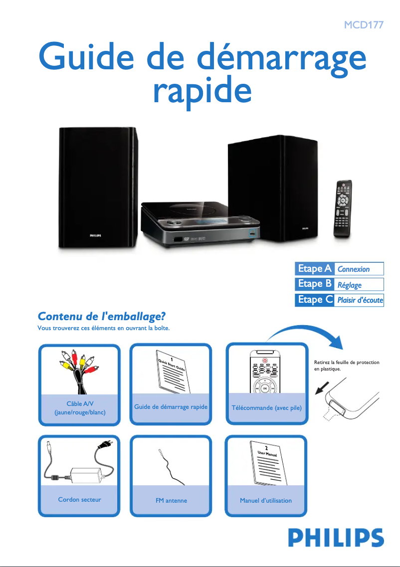 Imagen de la primera página del manual del dispositivo MCD177