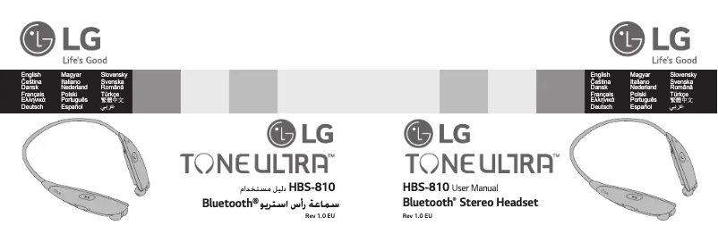Page n°1 - Manuel utilisateur LG Tone Ultra