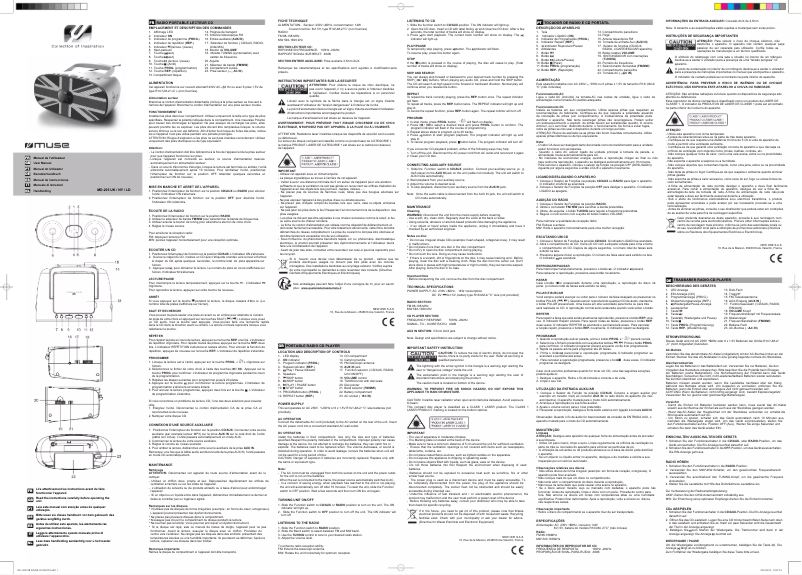 Página 1 del manual Manual de usuario Muse MD-205