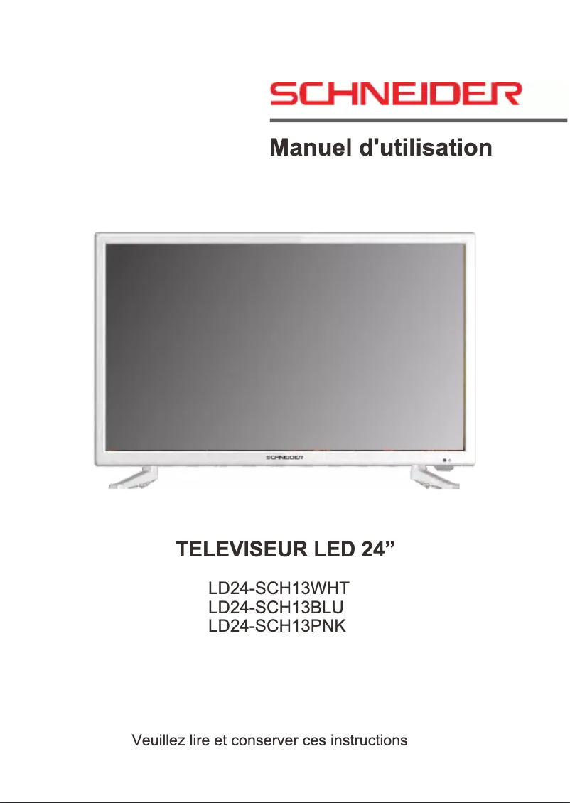 Page n°1 - Mode d'emploi Schneider LD24-SCH13WHT