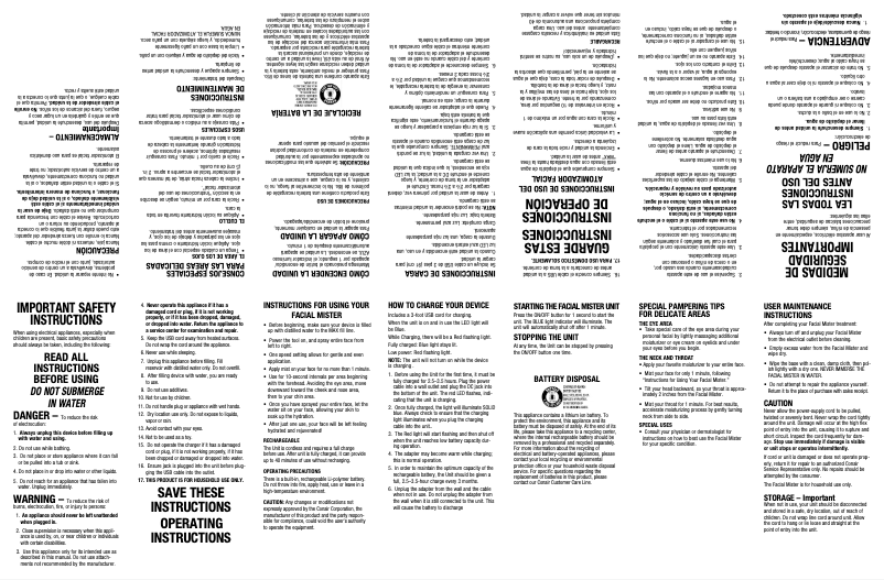 Image de la première page du manuel de l'appareil FM01