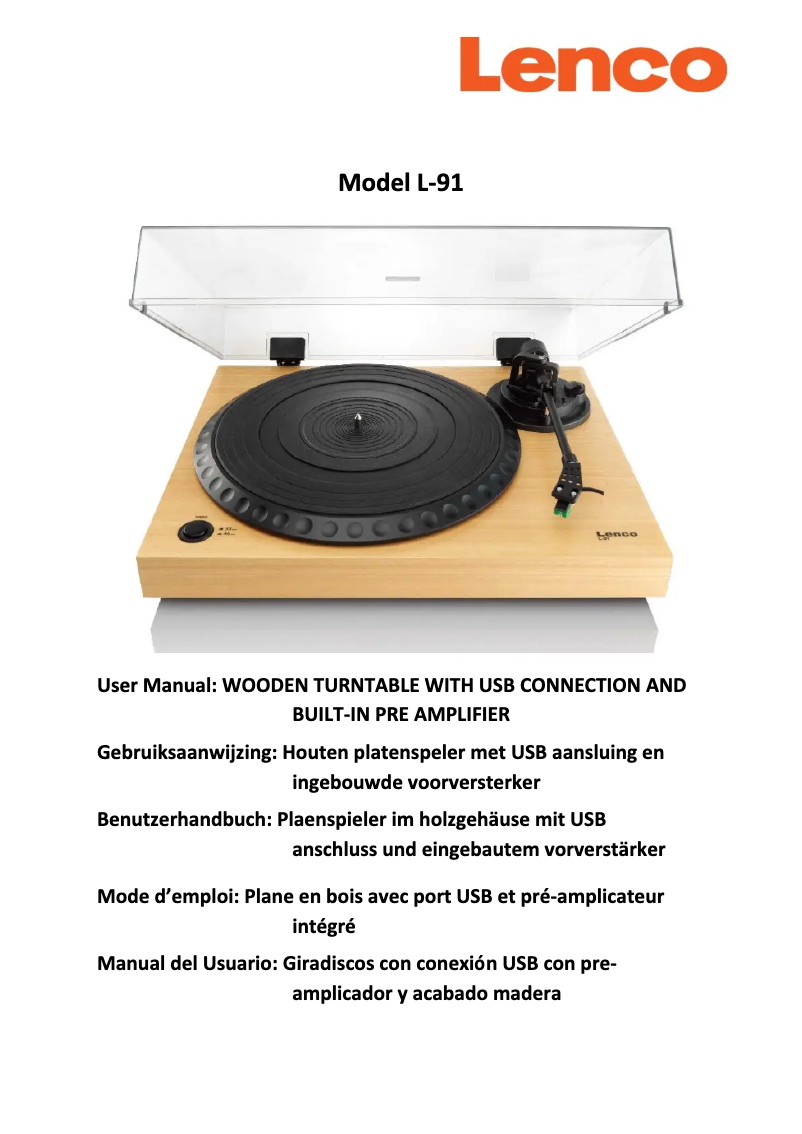 Image de la première page du manuel de l'appareil L-91