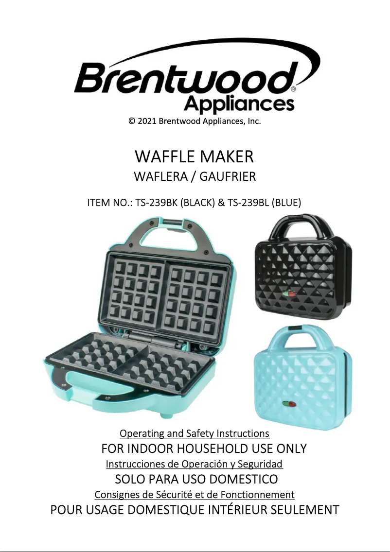 Página 1 del manual Manual de usuario Brentwood TS-239BL