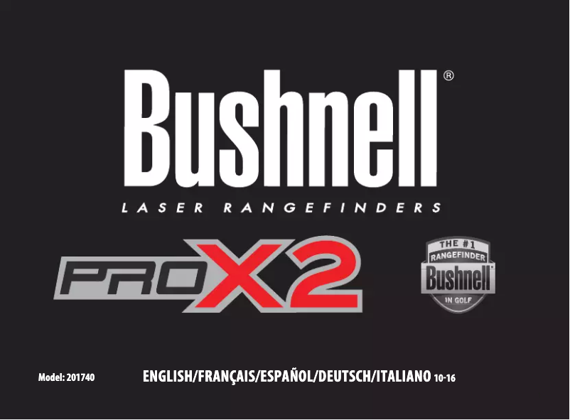 Page 1 de la notice Manuel utilisateur Bushnell Pro X2